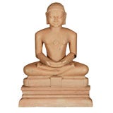 Vintage Seated Mahavira with Pedestal Base