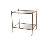 A Pair of Brass Etagere Tables