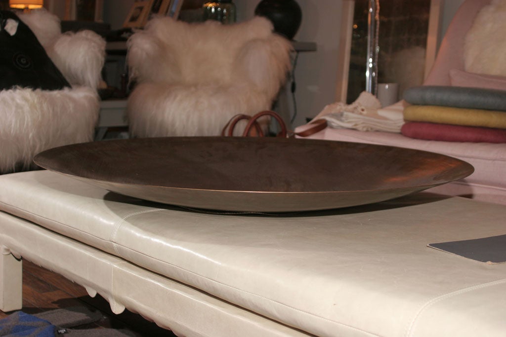 Large Spun Brass Charger Plate
