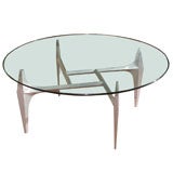 Cast Aluminum Coffee Table by Knut Hesterberg for Roland Schmitt