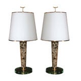 "Scultura" Unique Pair of Lamps by Roberto Rida