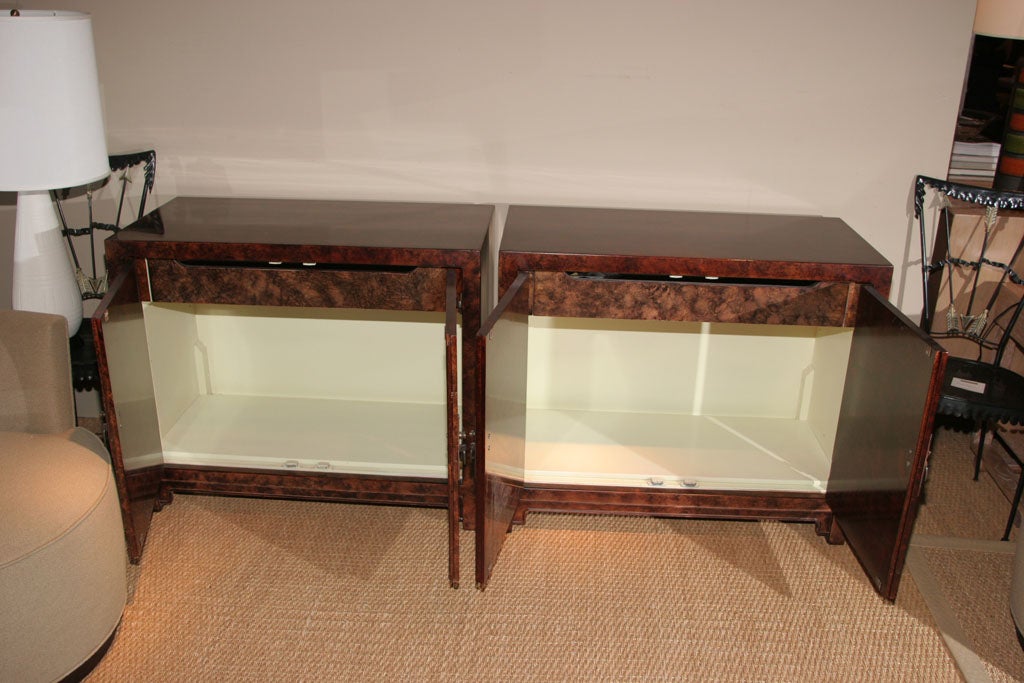 Pair of lacquered Asian inspired chests For Sale 2