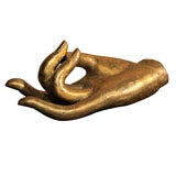 Large Sino-Tibetan Bronze Hand of the Buddha