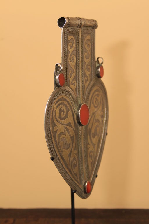 Tekke Turkoman Tribal Silver Asyk Pendant 2