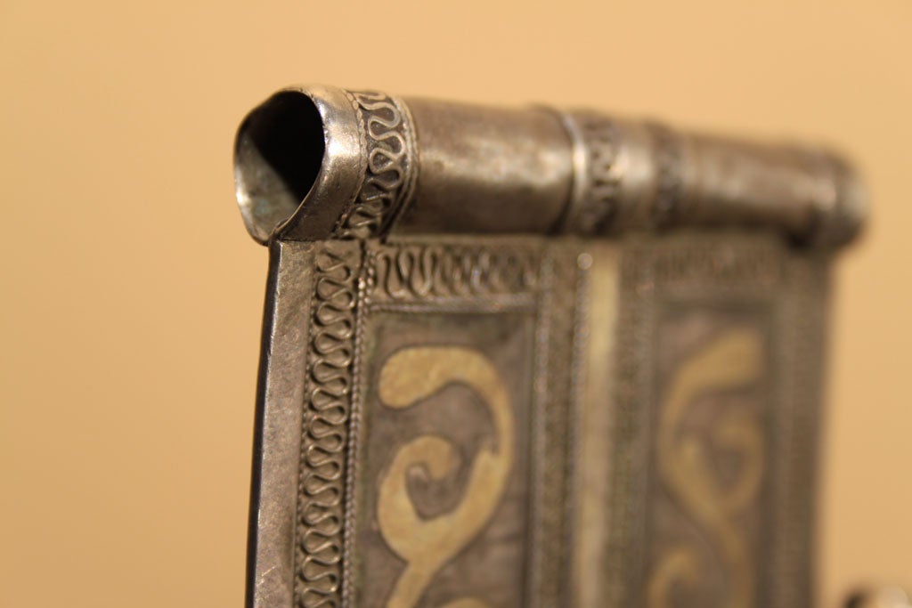 Tekke Turkoman Tribal Silver Asyk Pendant 4