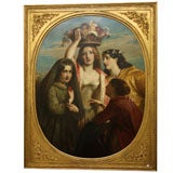 19th c. Continental Oil on Canvas