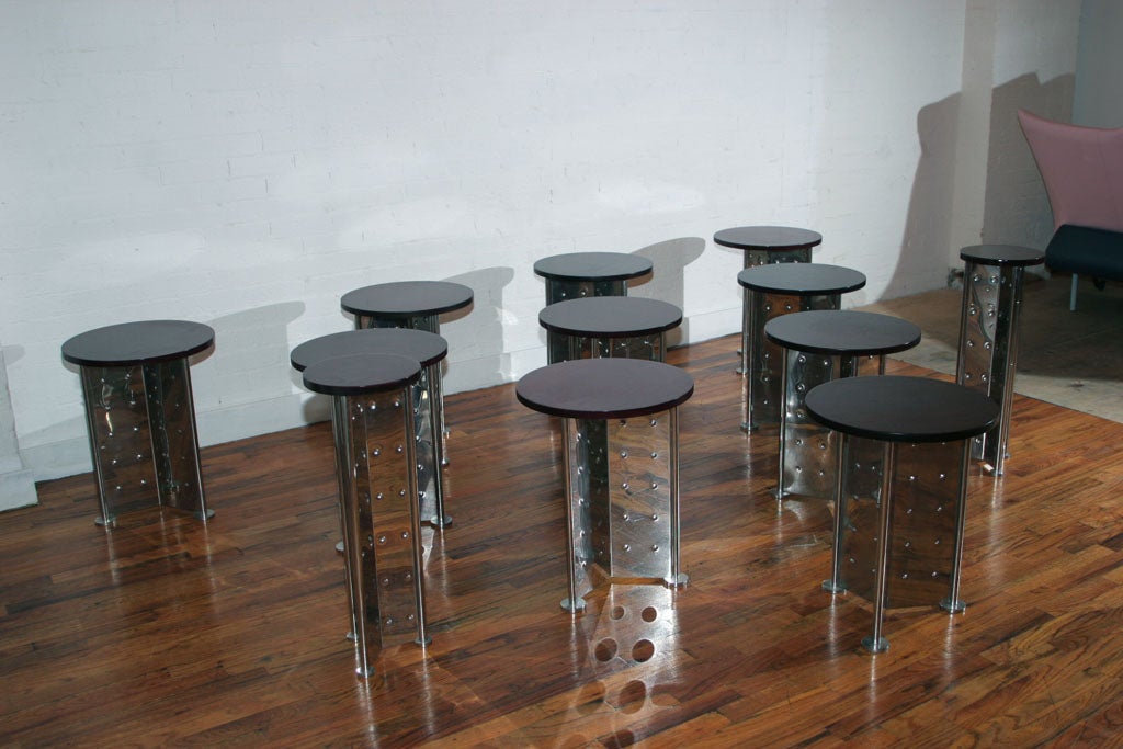 Italian ROYALTON END TABLES, by Philippe Starck, for Driade Spa, c.1988,