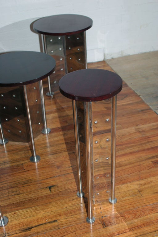 ROYALTON END TABLES, by Philippe Starck, for Driade Spa, c.1988, 3
