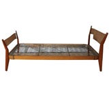 1950's Walnut and Wicker Daybed by Ico Parisi (attr.)