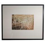 Original Watercolor of a Spider Web