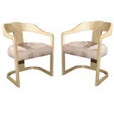 Pair of Lacquered-Parchment Chairs