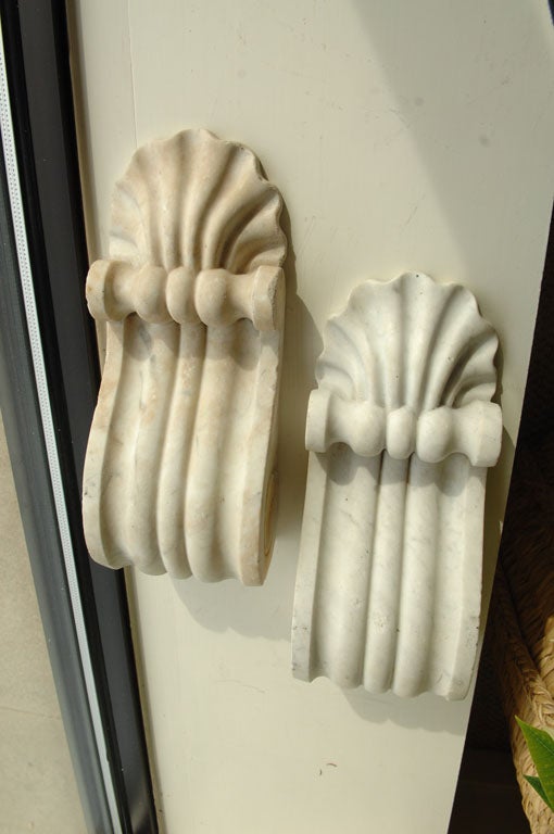 Pair of Marble Corbels For Sale 3
