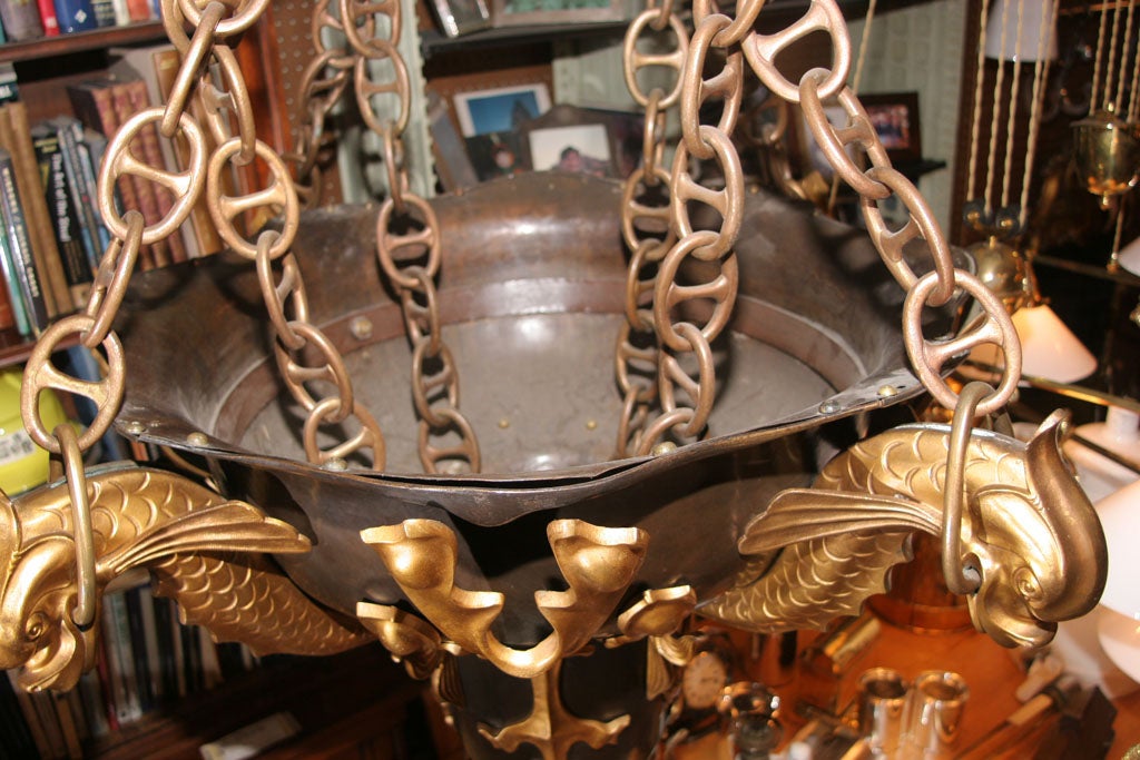 Original Baltic Exchange Chandeliers (Survivors of IRA Bombing) In Excellent Condition For Sale In New York, NY