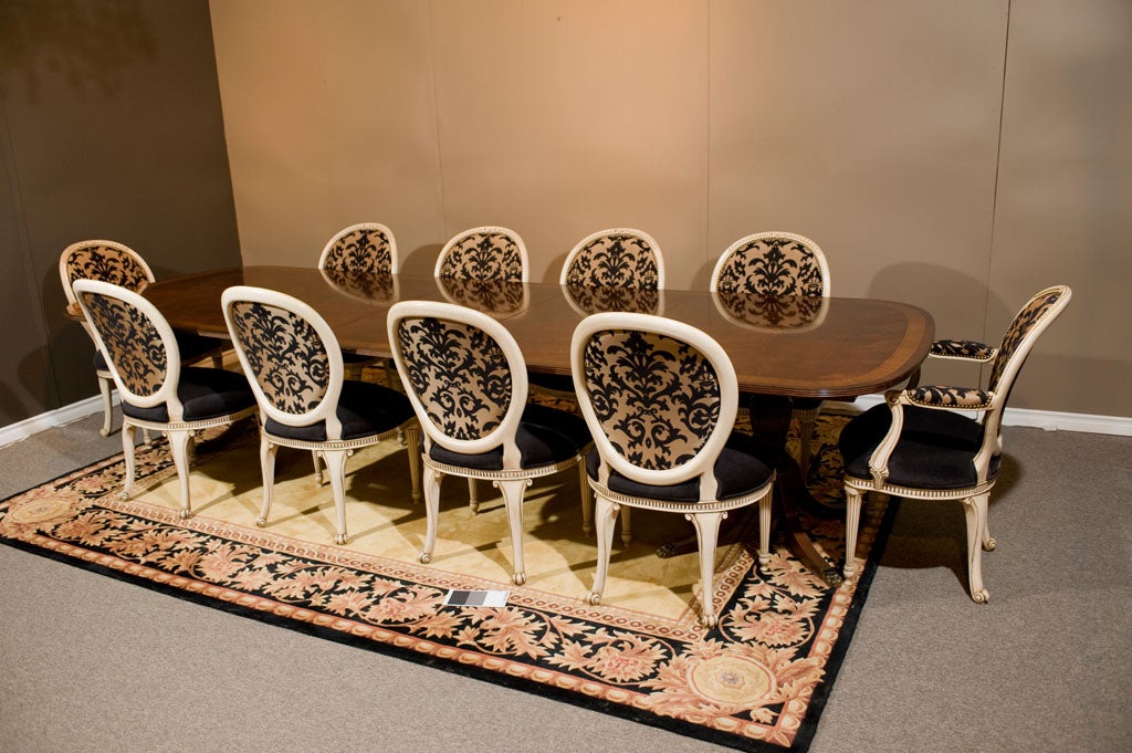 Custom Dining Room Table & 10 Chairs Set Suite