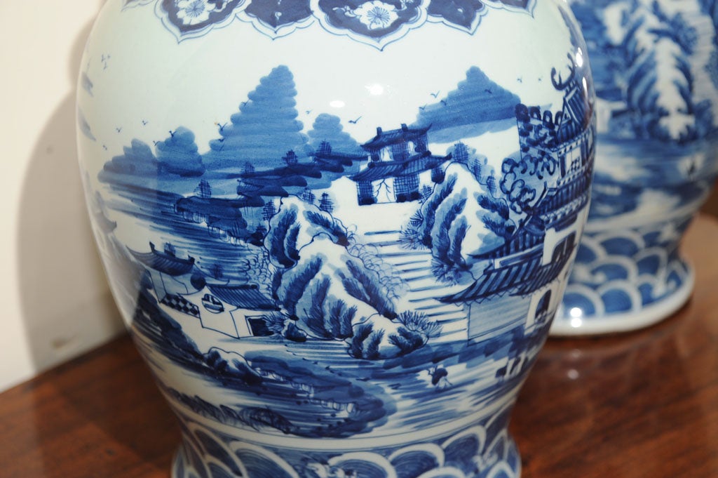 Pair of Chinese covered jars 1
