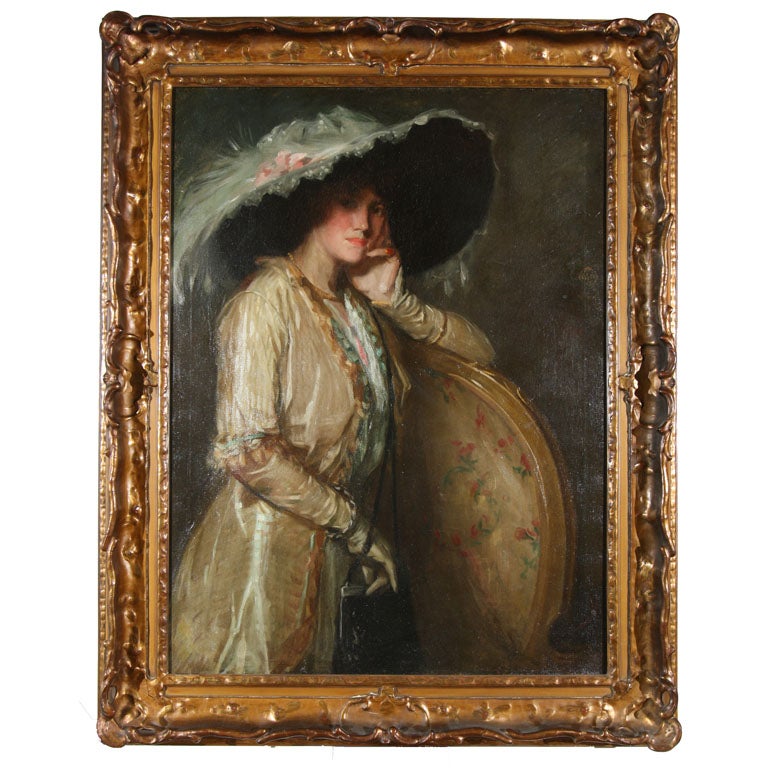 American "Portrait of an Elegant Lady" For Sale