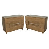 James Mont Style Tinted Wood Chests