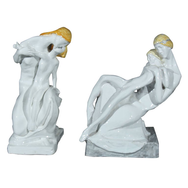 Figure in ceramica di Enrico Mazzolani in vendita