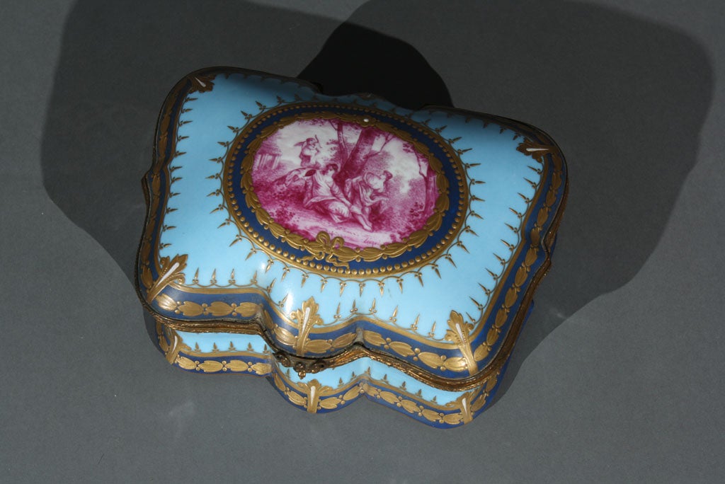 Sevres Painted Box For Sale 1