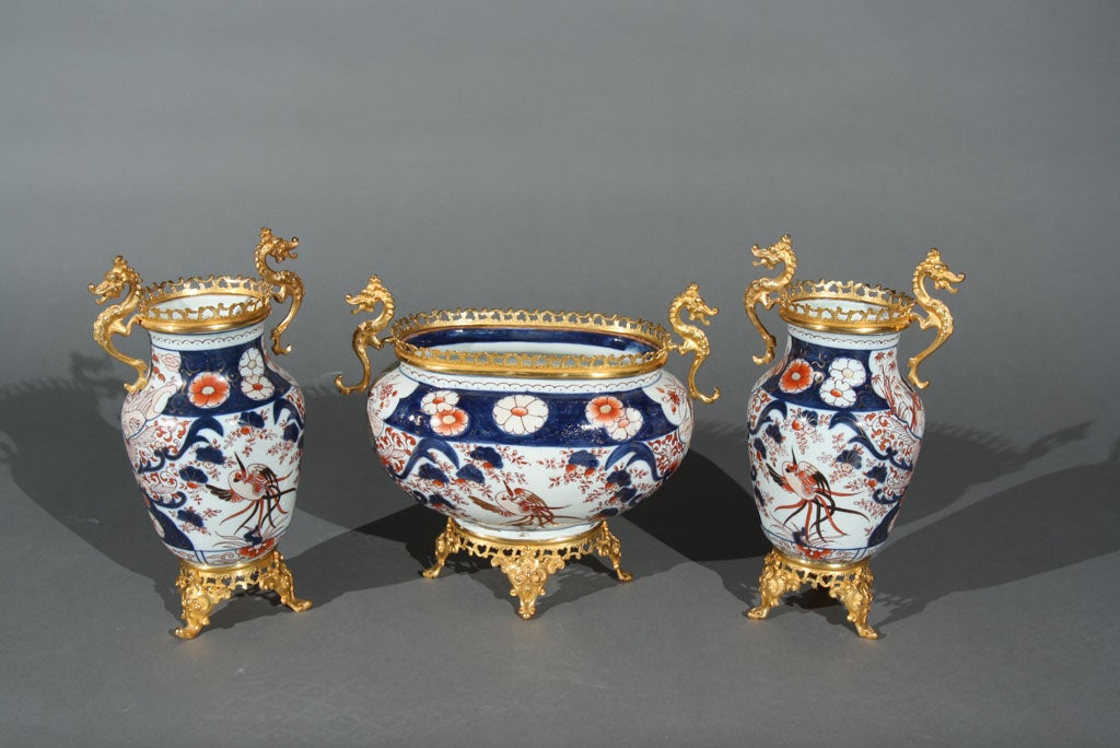 Imari Porcelain Garniture Set
