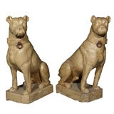 Antique Pair of French Dogs