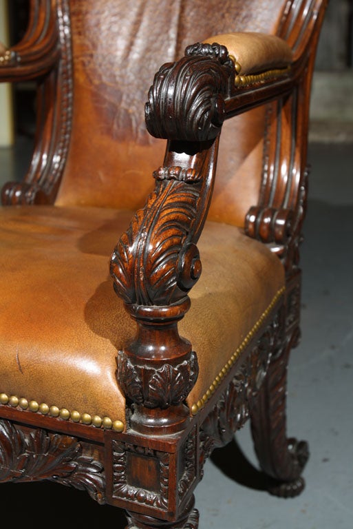 Rosewood Fine Desk Chair For Sale