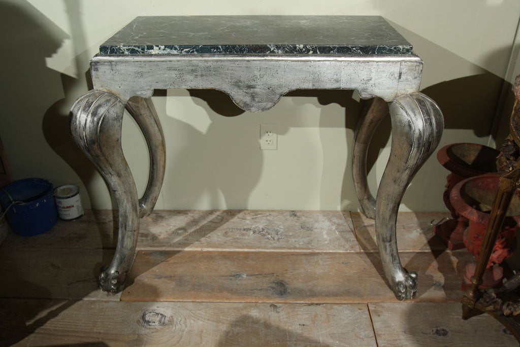 Italian Silver Gilt Console