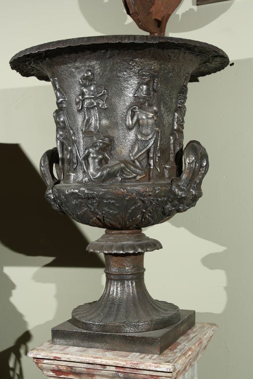 Pair of English Medici Urns