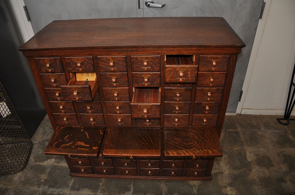 20th Century Card File Cabinet by Library Bureau