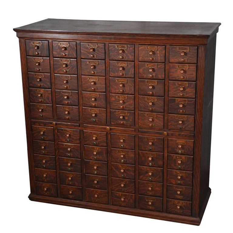 Card File Cabinet by Library Bureau