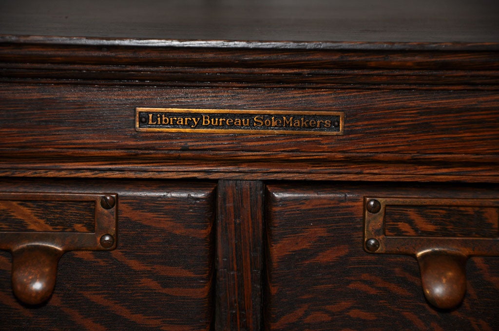 Card File Cabinet by Library Bureau at 1stDibs | library filing cabinet