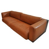Leather And Fiberglass Cini Boeri Sofa