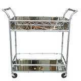 Rolling Mid Century Bar Cart