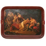 English Neo-Classical Tole Tray, Circa 1834