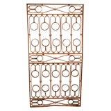 French Wrought Iron Grill, Circa 1840