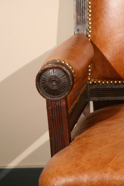 Egyptian Revival Arm Chair, Circa 1880 In Good Condition In Lake Forest, IL