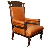 Egyptian Revival Arm Chair, Circa 1880
