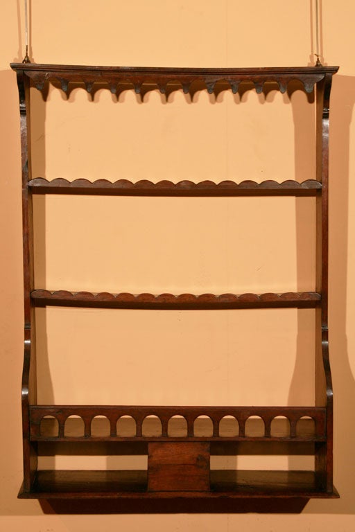 Fruitwood Wall Shelf, circa 1840