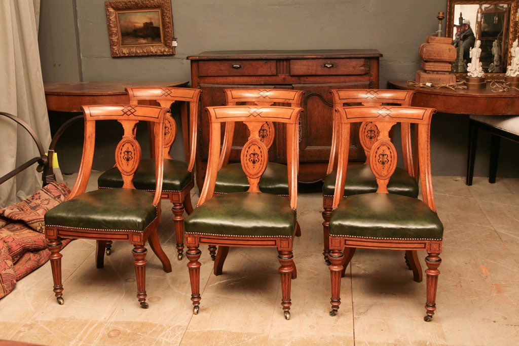Set of 6 Biederlmeier Dining Chairs 3