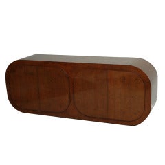 A Paul Evans for Directional Burled Walnut 4 Door Credenza