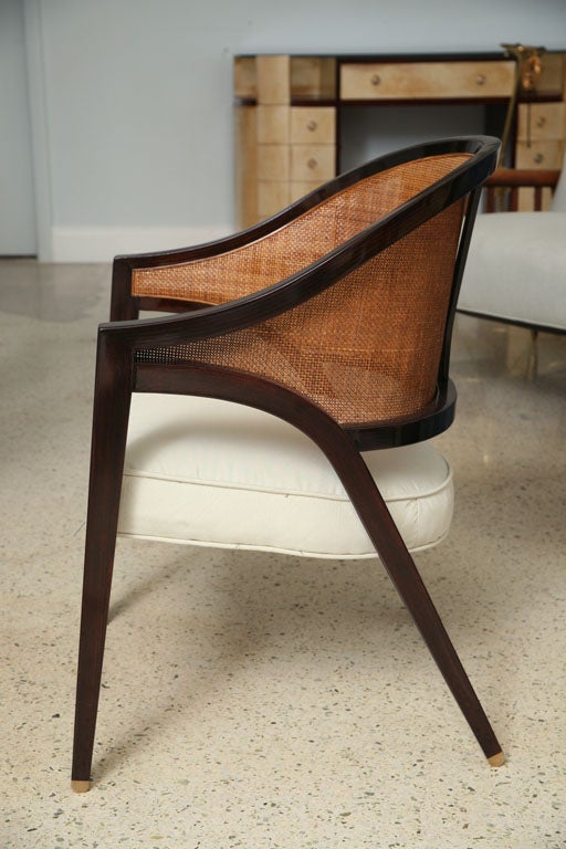 A Pair of Ed Wormley, Dunbar, Y Back Chairs