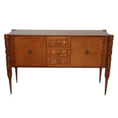 Italian Burled Birch Sideboard, Pier Luigi Colli