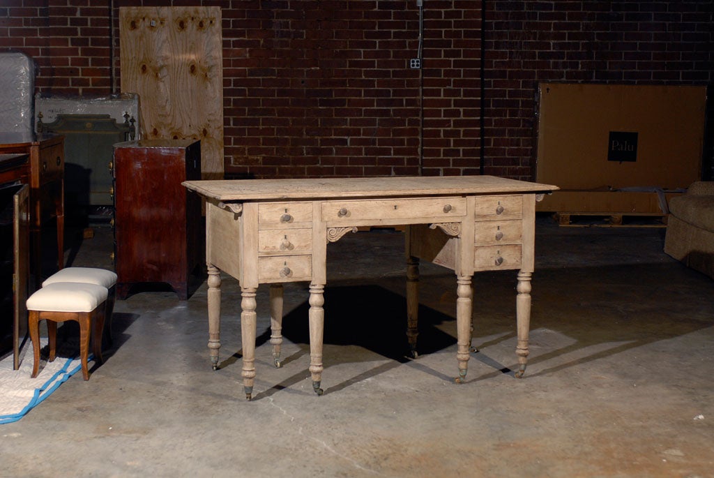 English Regency Bleached Oak Sideboard