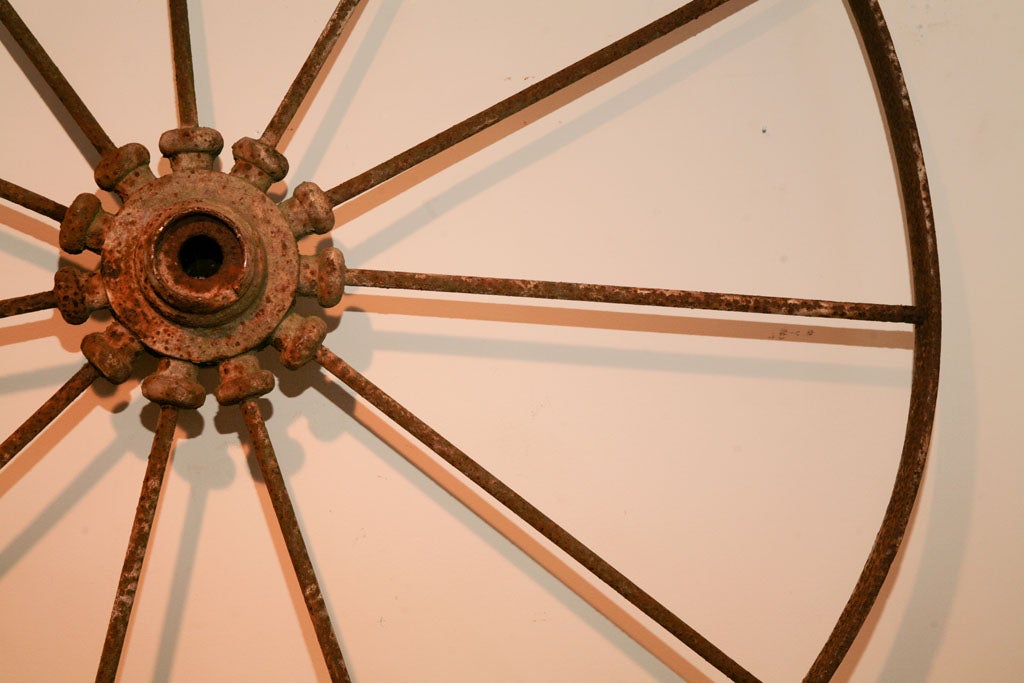 English Metal wagon wheel from England