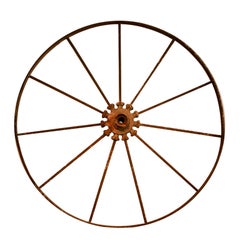 Metal wagon wheel from England