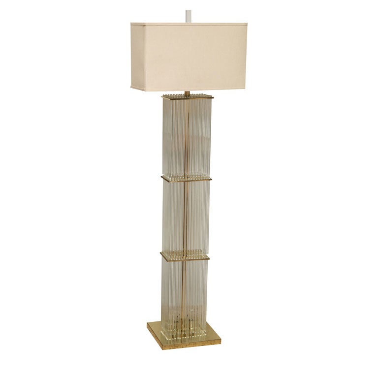 Glass Rod Floor Lamp at 1stDibs glass rod lamp, glass rod table lamp
