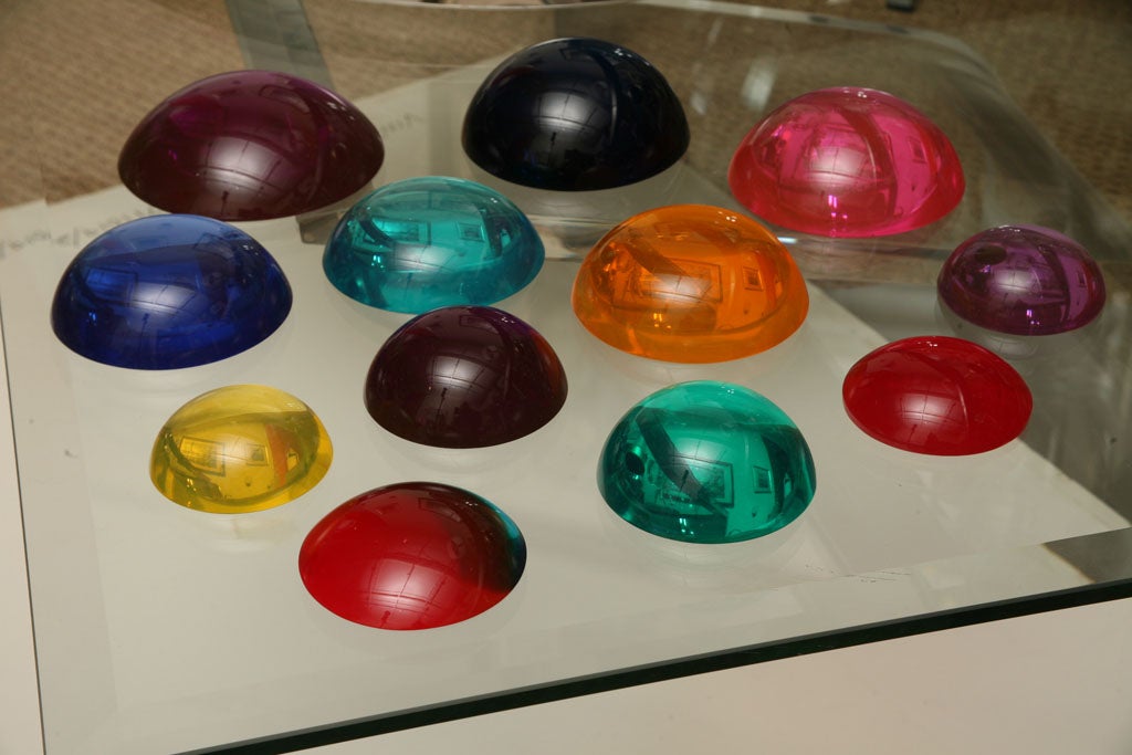 American Grouping of Lucite Sculptures/Paperweights by Norman Mercer