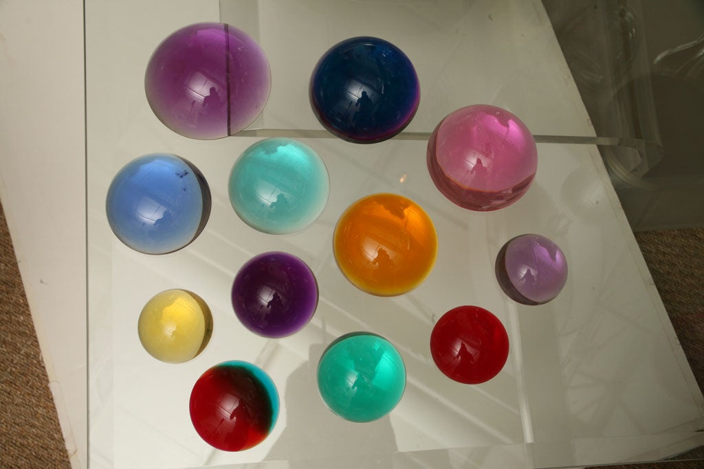 Grouping of Lucite Sculptures/Paperweights by Norman Mercer 5
