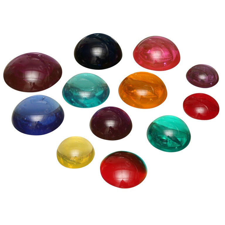 Grouping of Lucite Sculptures/Paperweights by Norman Mercer