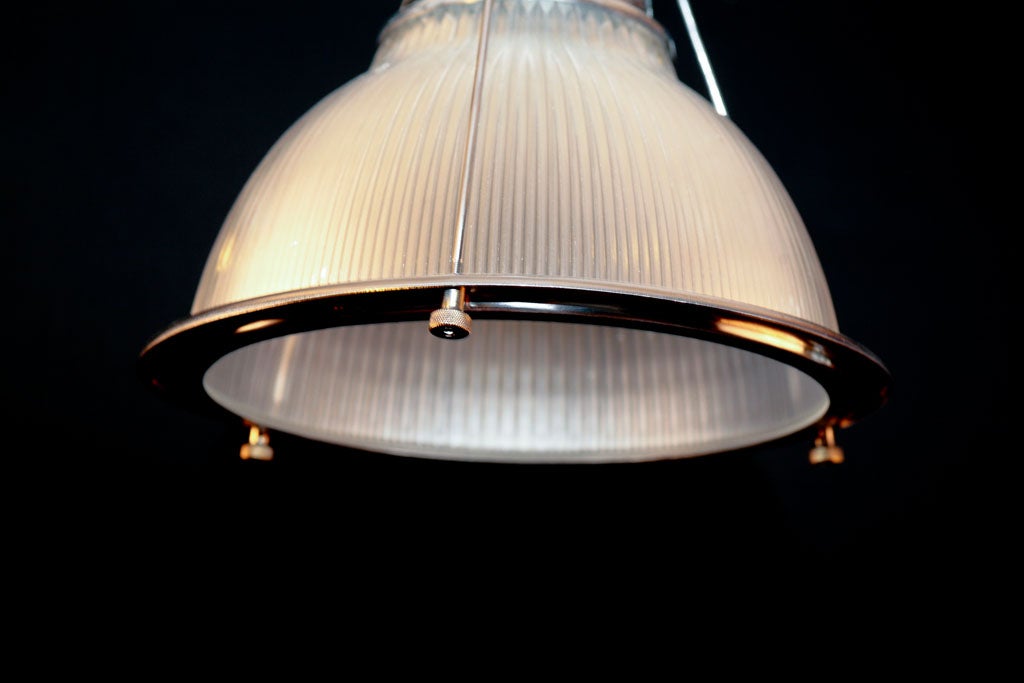 Hub Holophane Hanging Lamps in Two Sizes